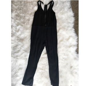 Quinn black rayon jumpsuit